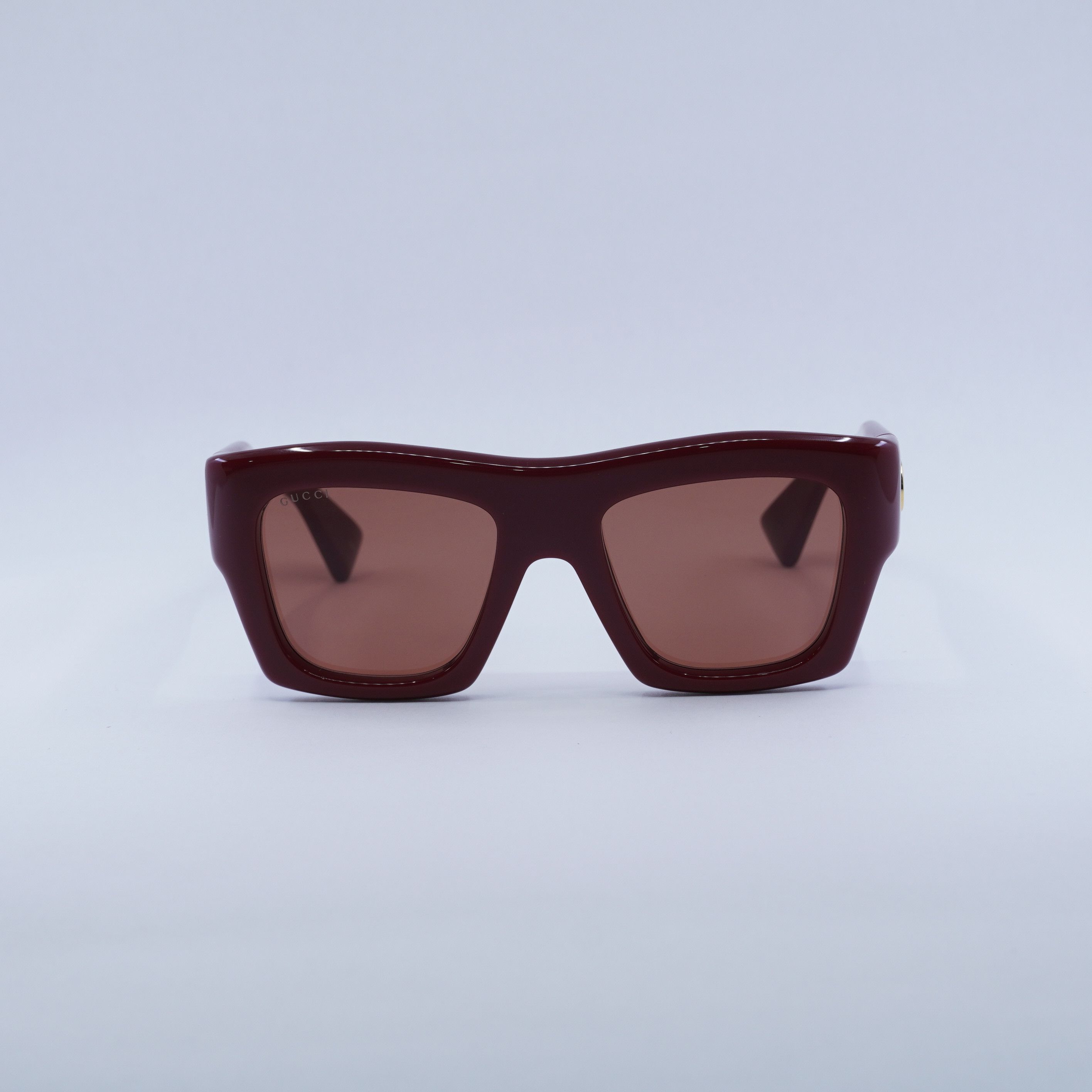 Gucci Gucci GG1772S 003 Sunglasses Burgundy Square Frame Size ONE SIZE - 6 Thumbnail