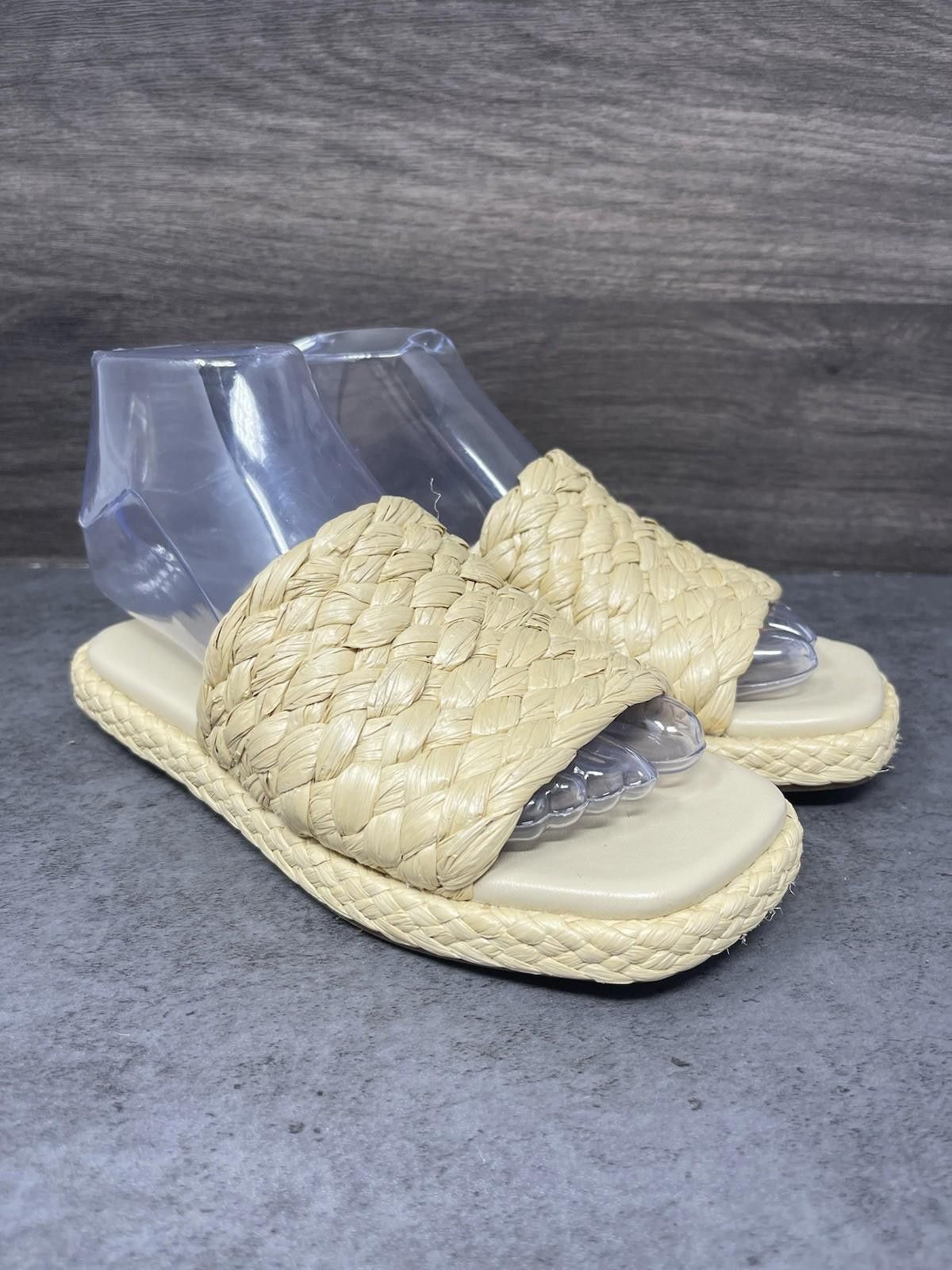 Vince Vince Sandals Womens Size 4 (35) Rumi Raffa Slides Size US 4 / IT 34 - 4 Thumbnail