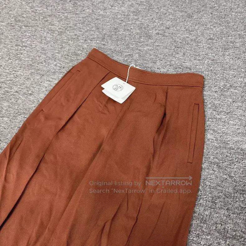 Hermes Hermes Caramel Silk-blend Wide Leg Trousers Size 42" / US 20 - 3 Thumbnail