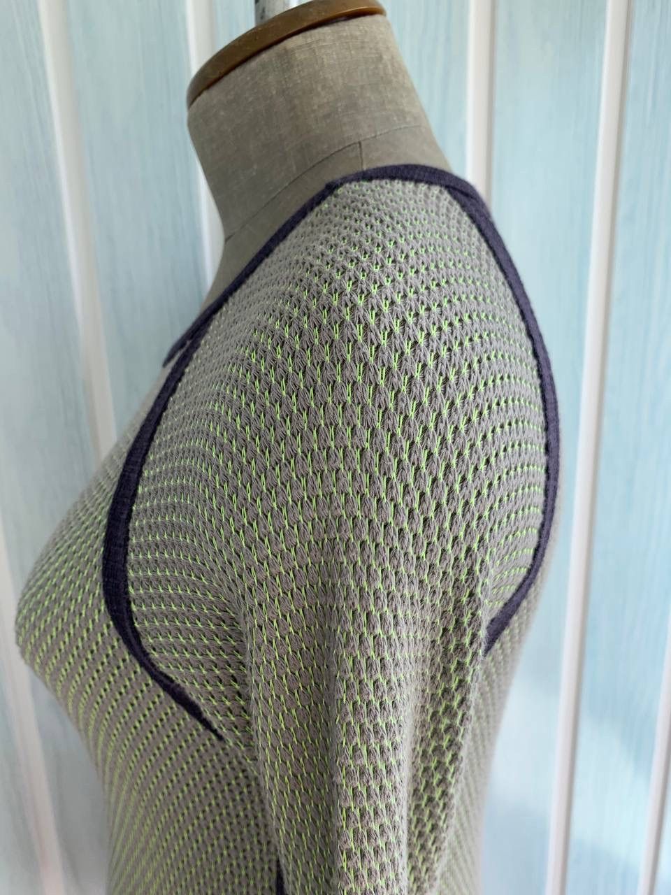 Chloe × Designer × See by Chloe See By Chloe Women’s Cotton & Ramie Multicolor Knit Blouse Size M / US 6-8 / IT 42-44 - 9 Thumbnail