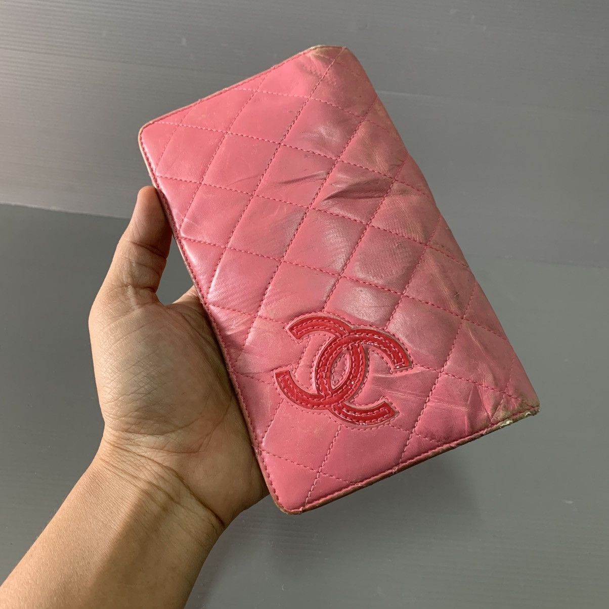 Chanel Chanel Pink Leather Long Wallet Size ONE SIZE - 9 Thumbnail
