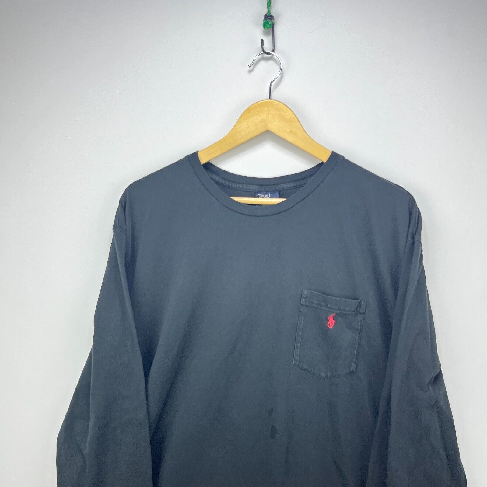 Ralph Lauren × Vintage Vintage '90s Polo Ralph Lauren Faded Long Sleeve Shirt XL Size US XL / EU 56 / 4 - 2 Thumbnail