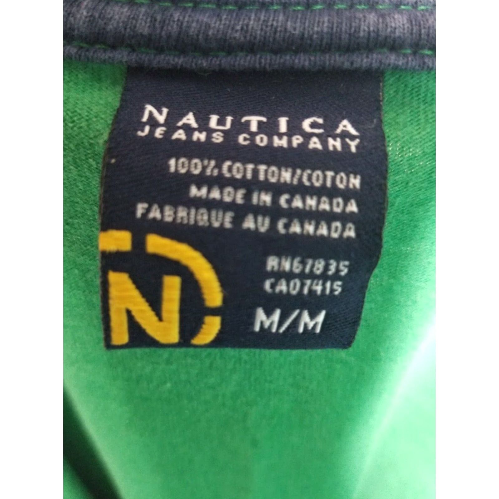 Nautica Vintage Nautica T Shirt Mens M Green Logo Distressed Faded Jeans Size US M / EU 48-50 / 2 - 6 Thumbnail