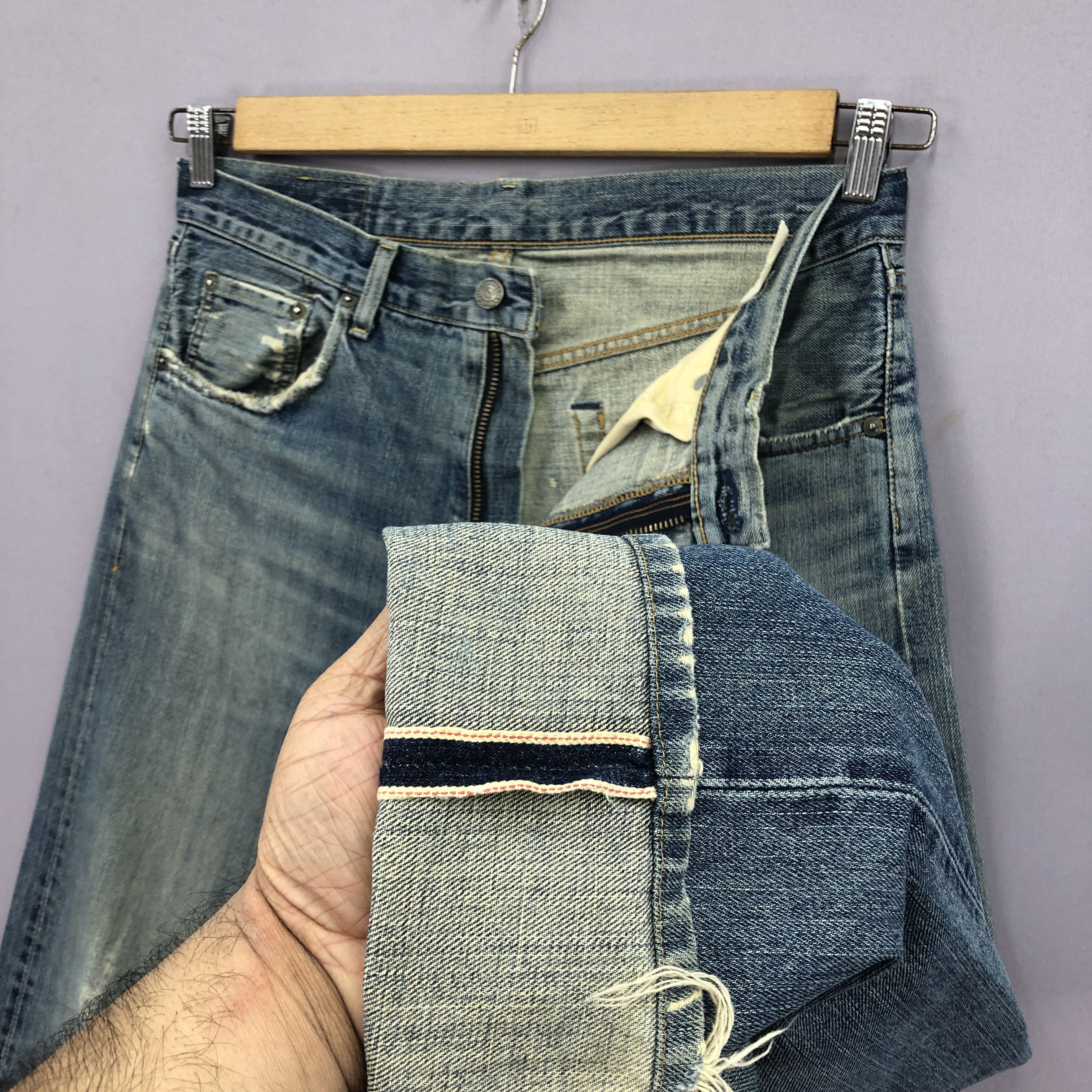 Levi's Vintage Levis Selvedge Jeans Levi's Redline Mud Wash Denim Size US 32 / EU 48 - 9 Thumbnail