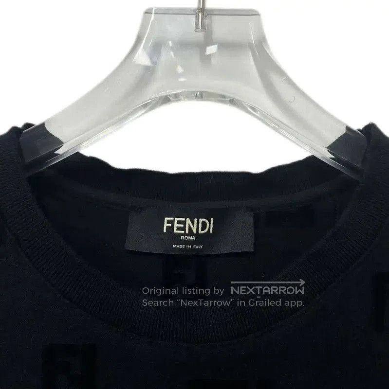 Fendi Fendi Black Cotton Short Sleeve T-Shirt . Size US XS / EU 42 / 0 - 3 Thumbnail