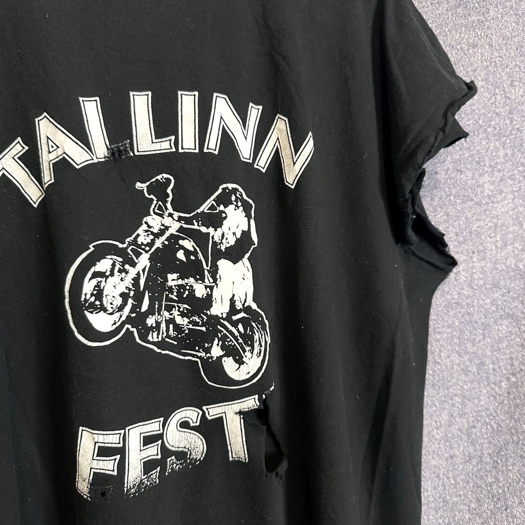 Harley Davidson VINTAGE Harley-Davidson T-Shirt Biker 90s Graphic Print Black XL Sleeveless Crew Neck Unisex Adults Size US XL / EU 56 / 4 - 7 Thumbnail