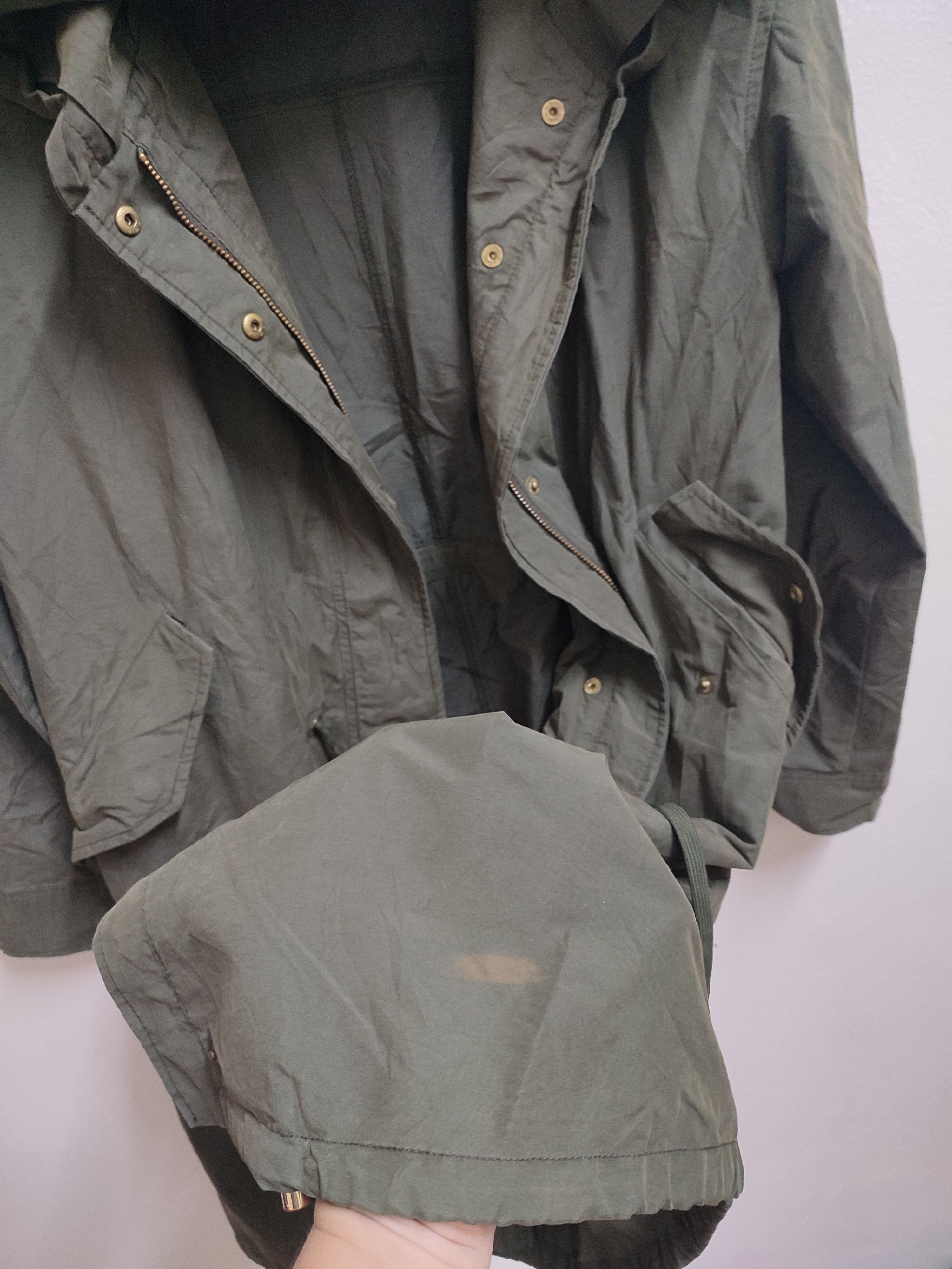 Japanese Brand Japanese Brand Hushush Green Hooded Jacket Size US M / EU 48-50 / 2 - 12 Thumbnail