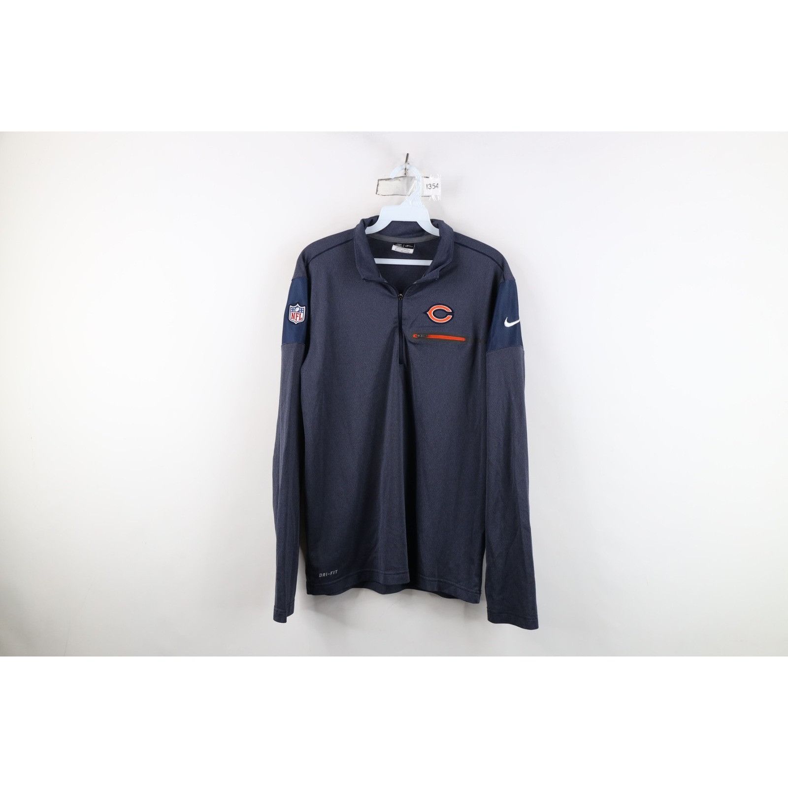 Nike Nike On Field Chicago Bears Football Half Zip Jacket Size US M / EU 48-50 / 2 - 1 Thumbnail