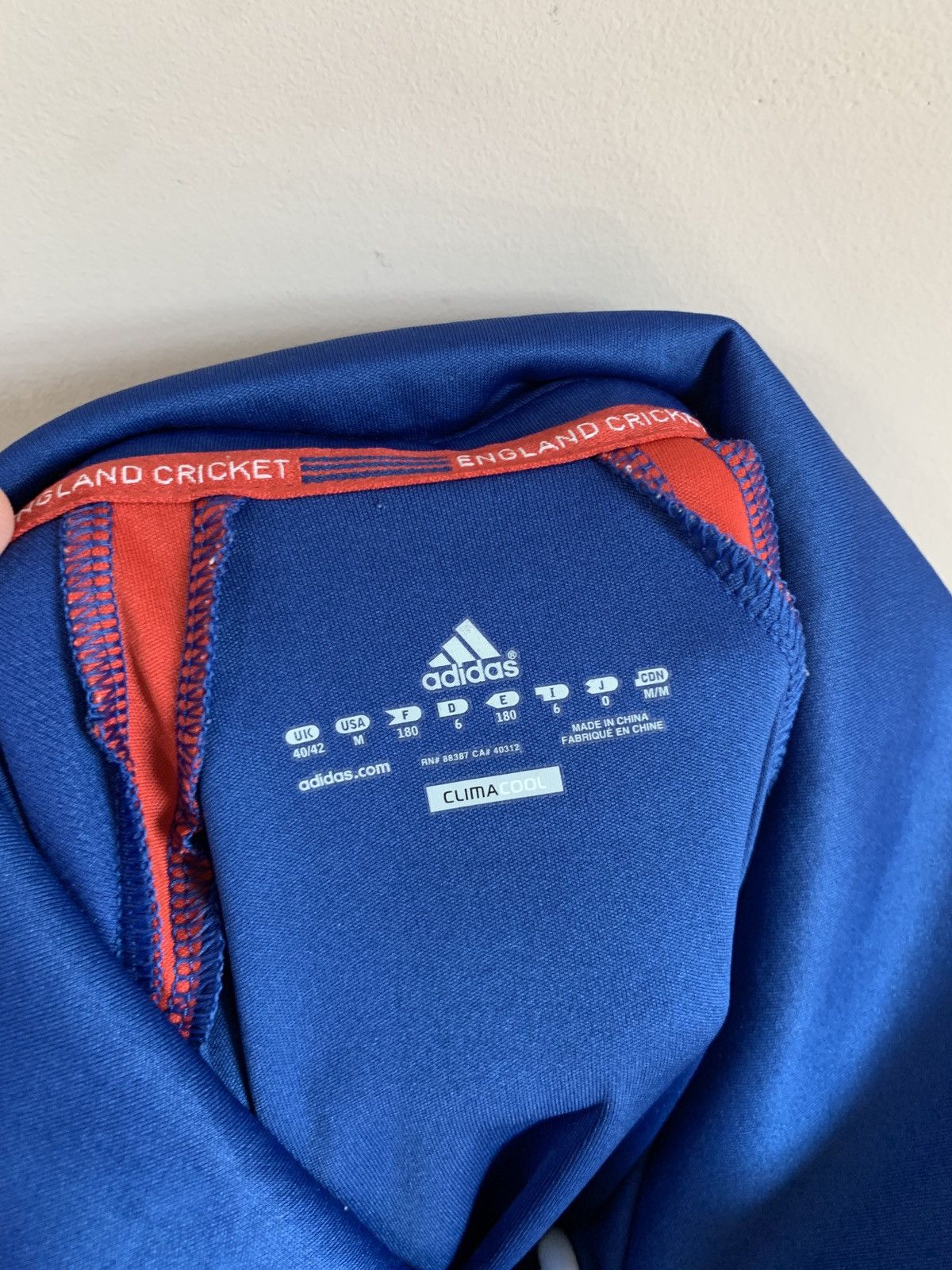 Adidas England 2012 Home Cricket Shirt Adidas Jersey Size M Size US M / EU 48-50 / 2 - 8 Thumbnail