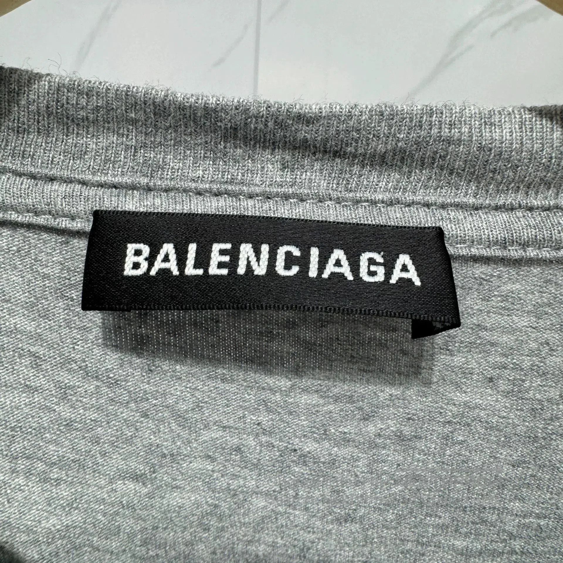 Balenciaga Balenciaga Small Logo Gray Basic T. Size US S / EU 44-46 / 1 - 3 Thumbnail