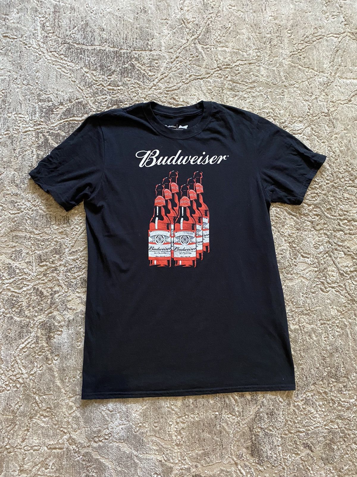 Vintage Y2K Budweiser King Of Beers Logo Long Sleeve T- Shirt