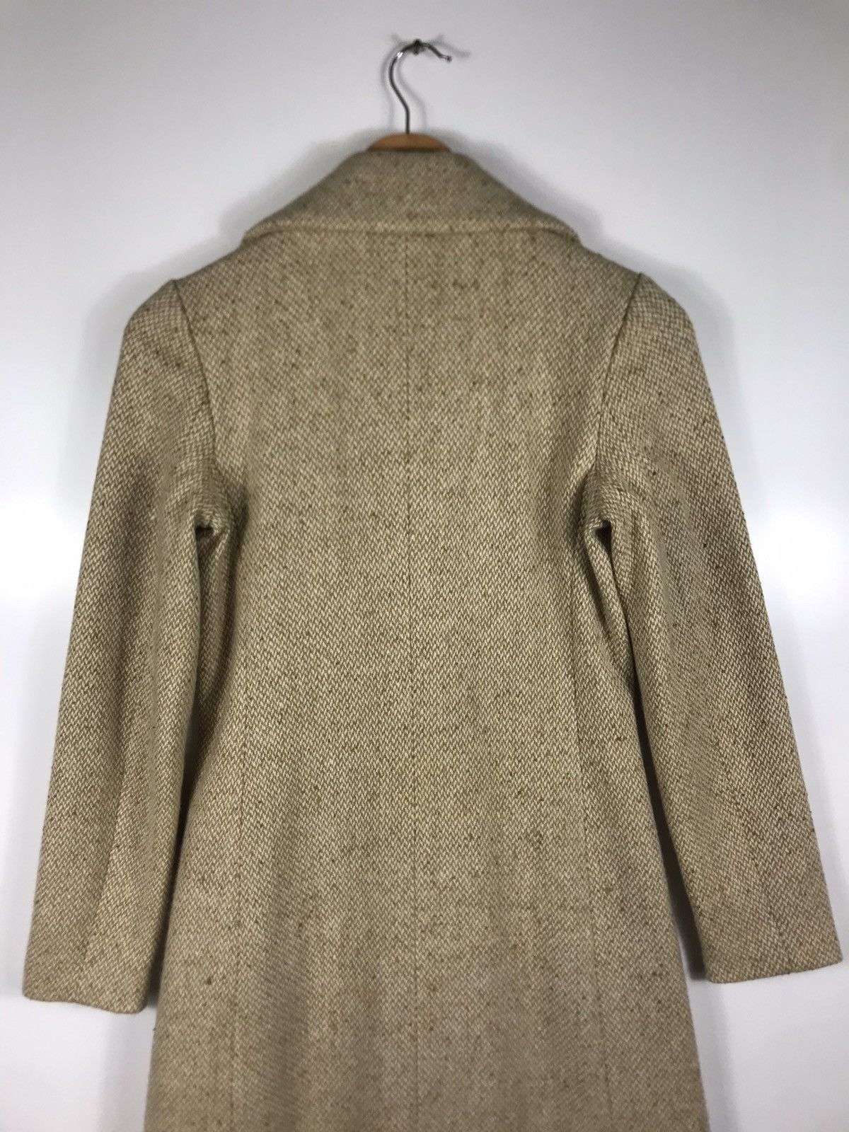 Jil Stuart ⚡️Vintage Jill Stuart Tweed Double Breast Long Coat Size S / US 4 / IT 40 - 17 Thumbnail