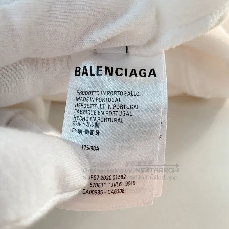 Balenciaga Balenciaga White Letter Hooded Sweatshirt Size US M / EU 48-50 / 2 - 7 Thumbnail