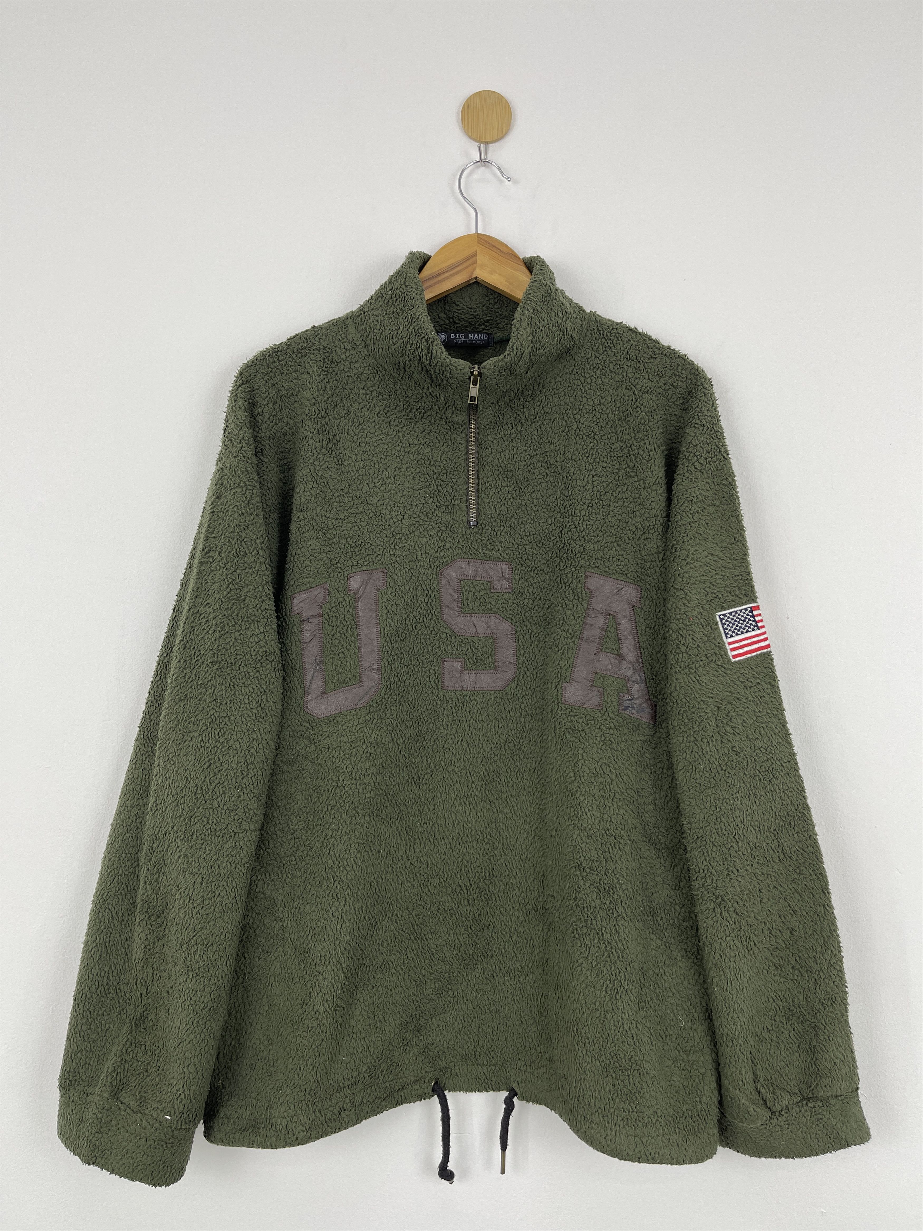 Japanese Brand Vtg Big Hand USA Embroidered Fleece Colour Jacket JA0011 Size US L / EU 52-54 / 3 - 1 Thumbnail