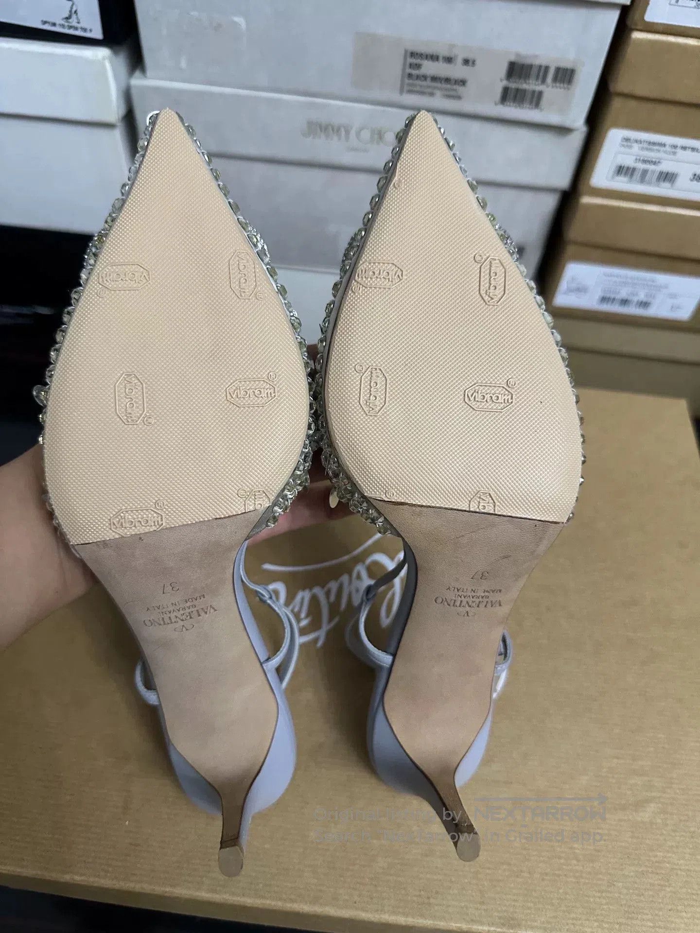 Valentino Valentino Rhinestone High Heels Size 37. Size US 6 / IT 36 - 5 Thumbnail