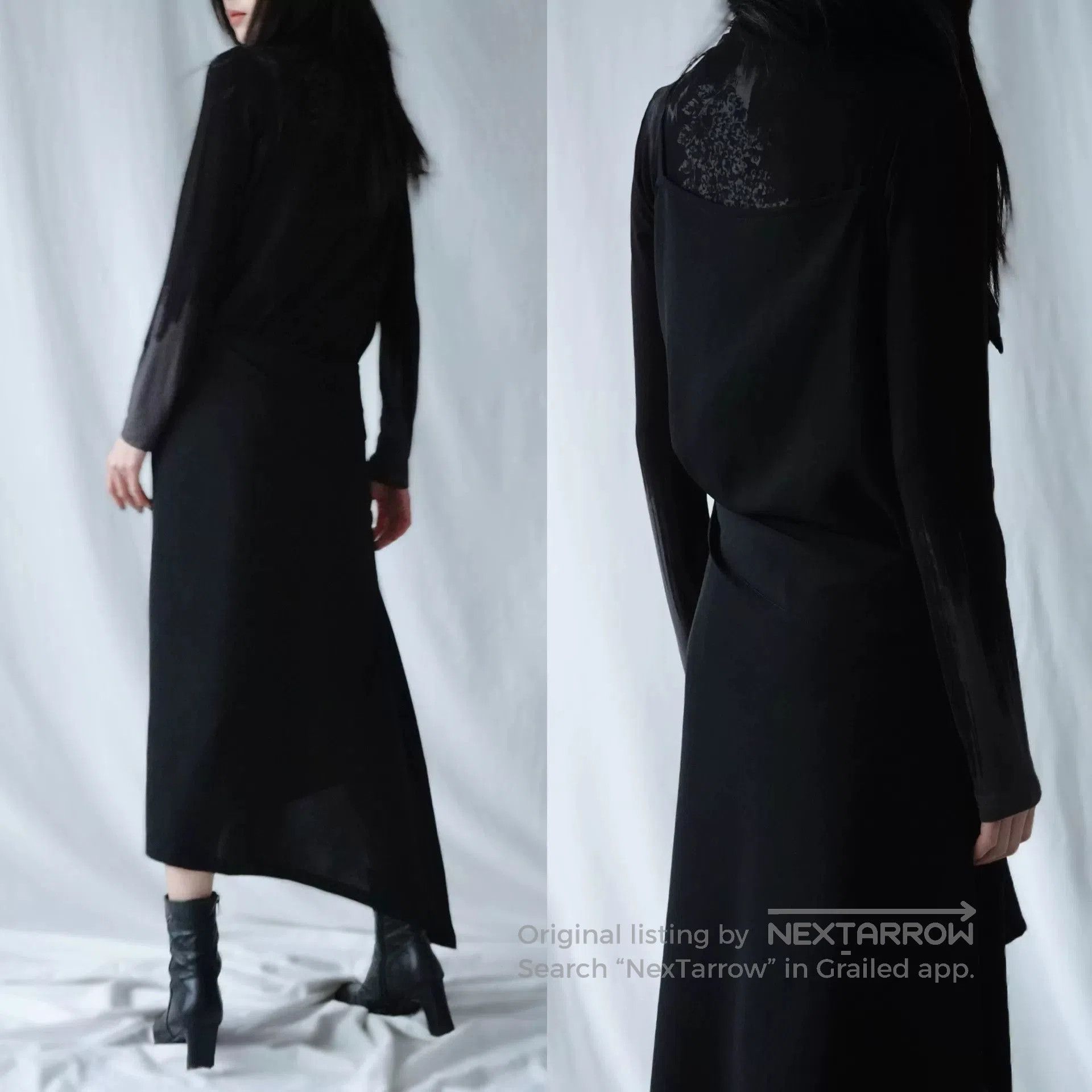 Limi Feu LimiFeu Asymmetrical Black Dress with Straps. Size S / US 4 / IT 40 - 3 Thumbnail