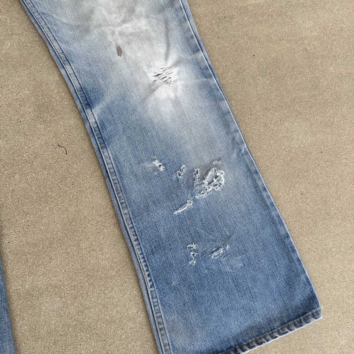 Levi's Vintage 70s Levis Jeans 34x30 Blue Denim Bootcut Bell Bottom Size US 34 / EU 50 - 6 Thumbnail