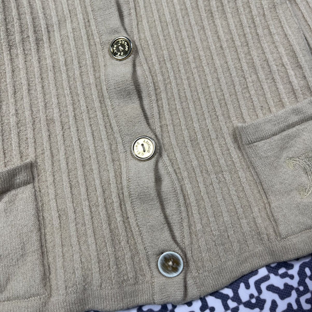 Celine Vintage 90s CELINE Paris Wool Cardigan Luxury Retro Style Size XS / US 0-2 / IT 36-38 - 13 Thumbnail