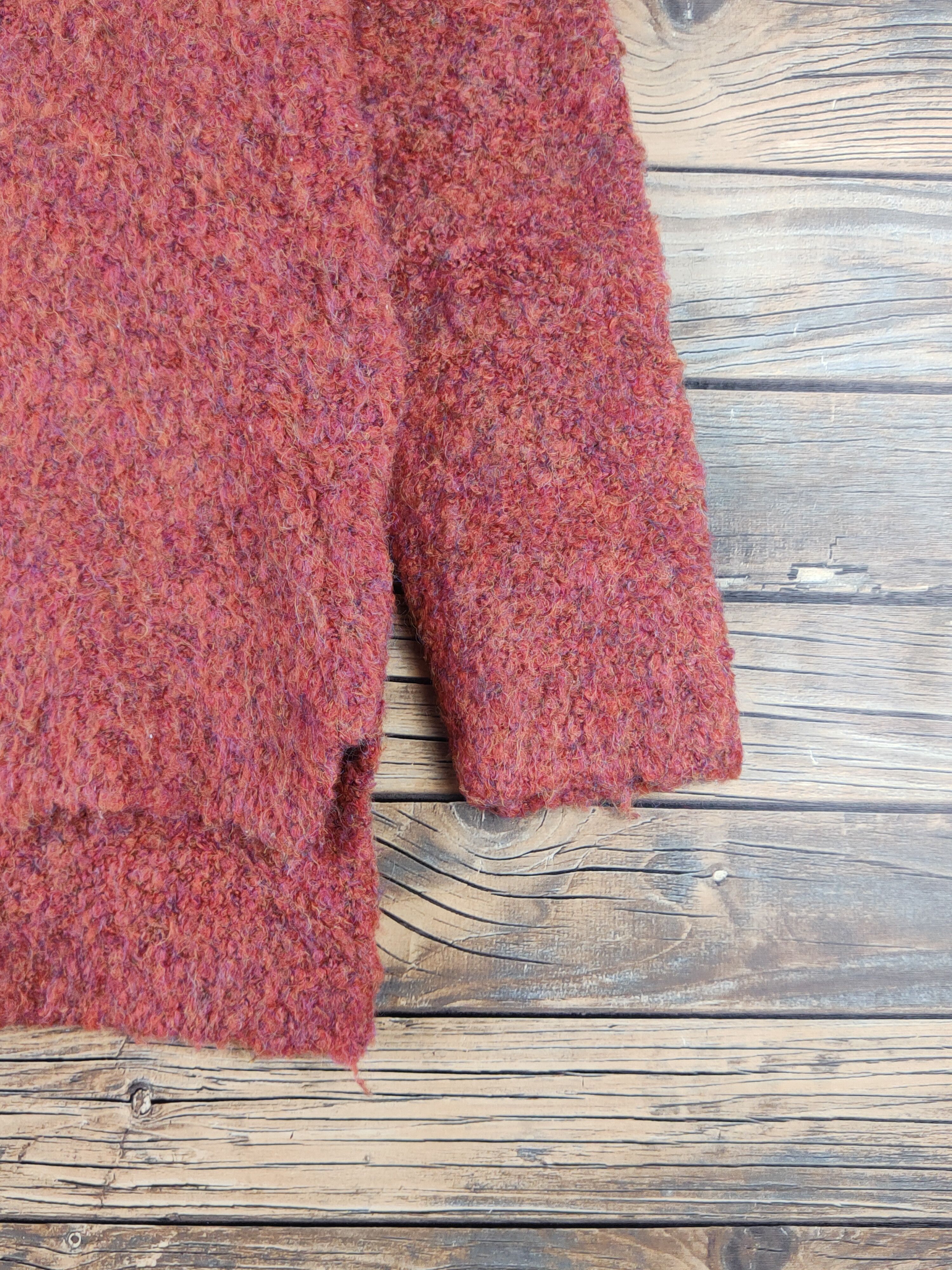 Homespun Knitwear × LOWRYS FARM × Vintage Lowrys Farm Orange Knitwear Sweatshirts #W1197 Size M / US 6-8 / IT 42-44 - 6 Thumbnail