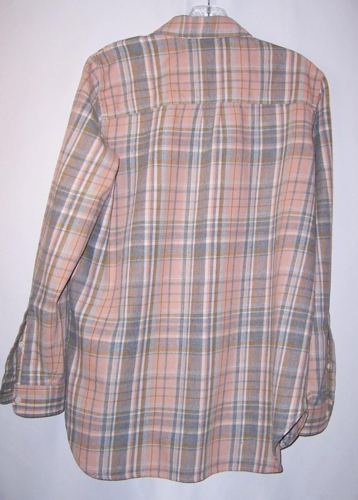 Madewell Madewell Ex-Boyfriend Flannel Button Down Shirt Pink/Grey M Size M / US 6-8 / IT 42-44 - 5 Thumbnail