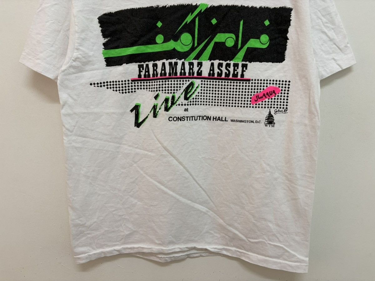 Band Tees 80s 1989 FARAMARZ ASSEF PERSIAN IRANIAN POP STAR CONCERT TEE Size US L / EU 52-54 / 3 - 4 Thumbnail