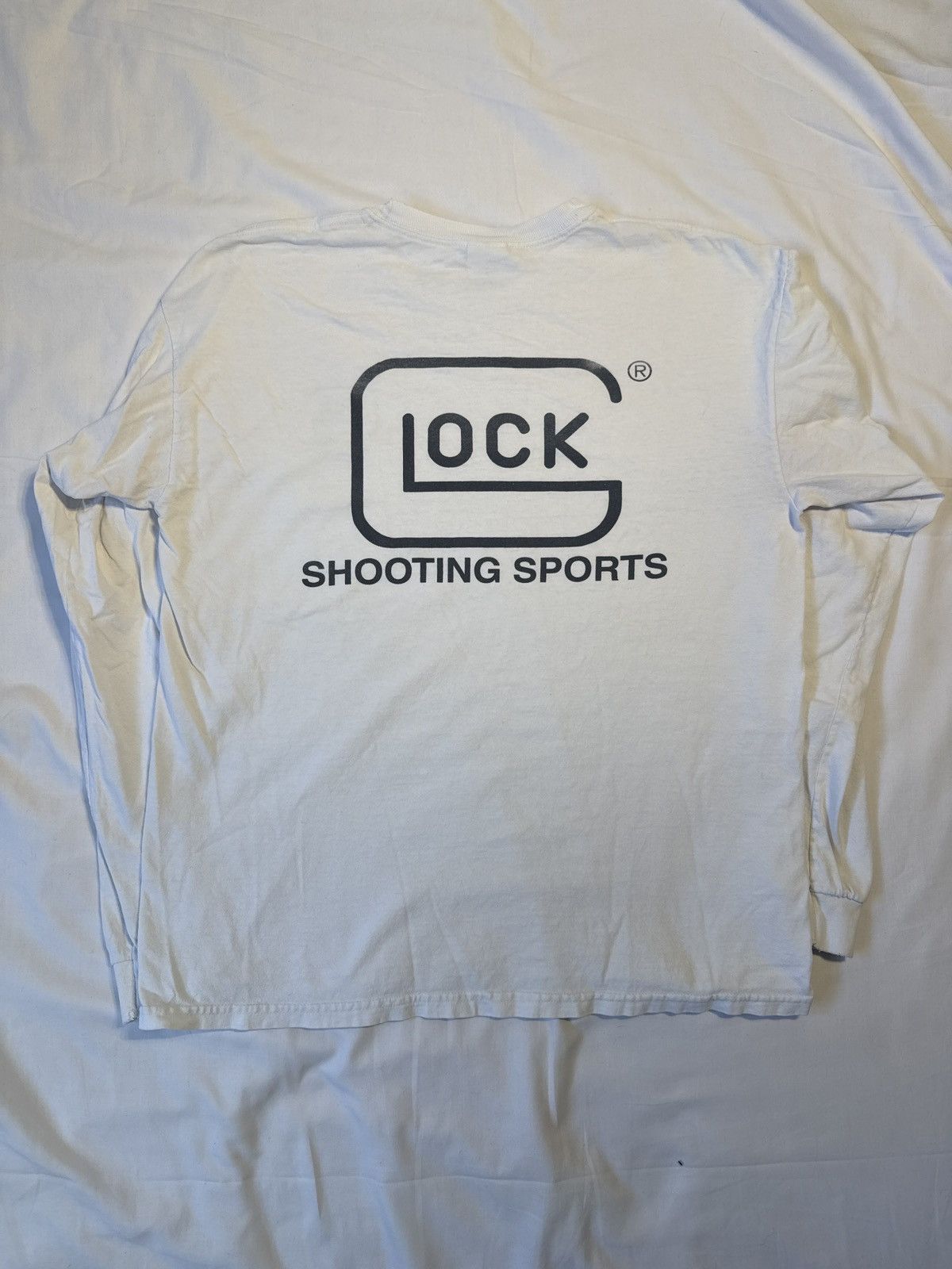 Vintage Vintage Y2K Glock Shooting White Long Sleeve Shirt Size US L / EU 52-54 / 3 - 2 Thumbnail