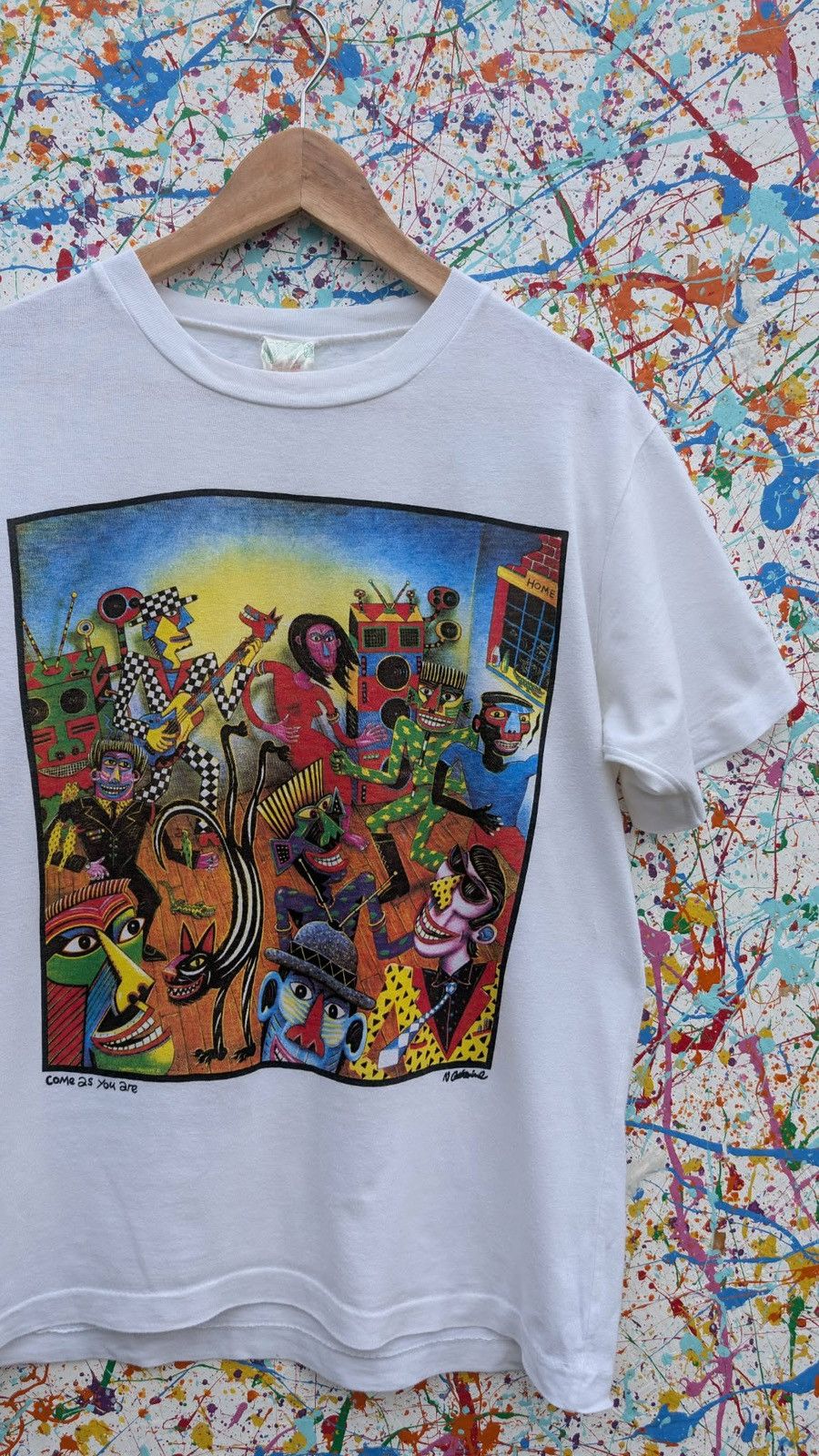 Other Vintage Norman Catherine art tshirt tee come as you are 90s Size US M / EU 48-50 / 2 - 6 Thumbnail