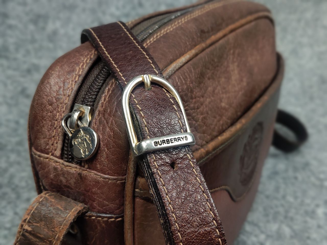 Burberry Vintage 90's Burberry brown leather messenger shoulder bag Size ONE SIZE - 15 Thumbnail