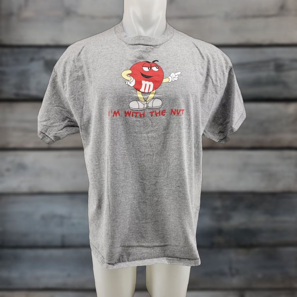 Vintage VINTAGE M&M'S Shirt Mens XL Gray Short Sleeve Shirt Size US XL / EU 56 / 4 - 1 Thumbnail