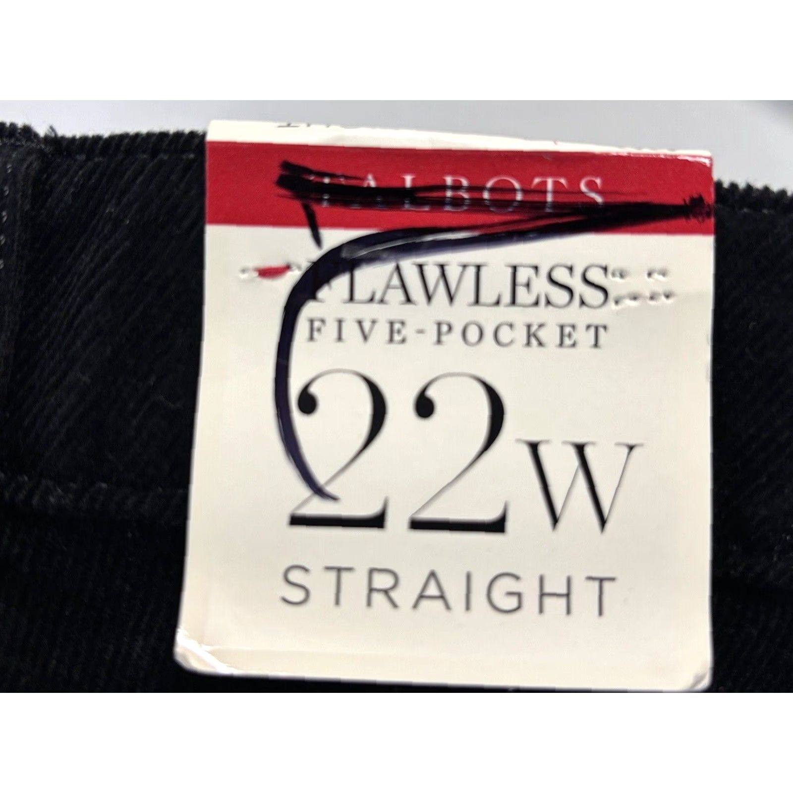 Talbots Talbots 5 Pocket Straight Corduroy Pants 22W Plus Black Women’s Size 40" / US 18 - 5 Thumbnail