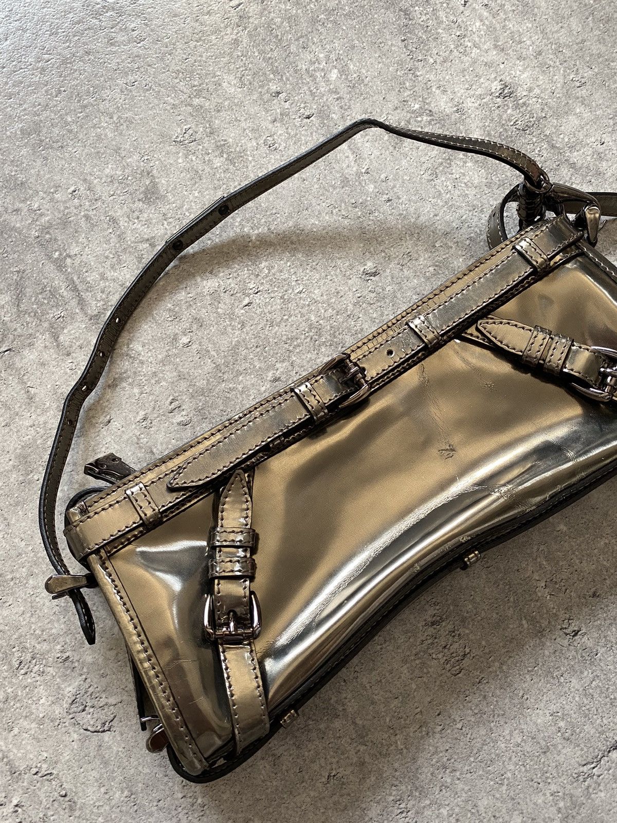 Burberry Burberry Leather Metallic Clutch Size ONE SIZE - 3 Thumbnail