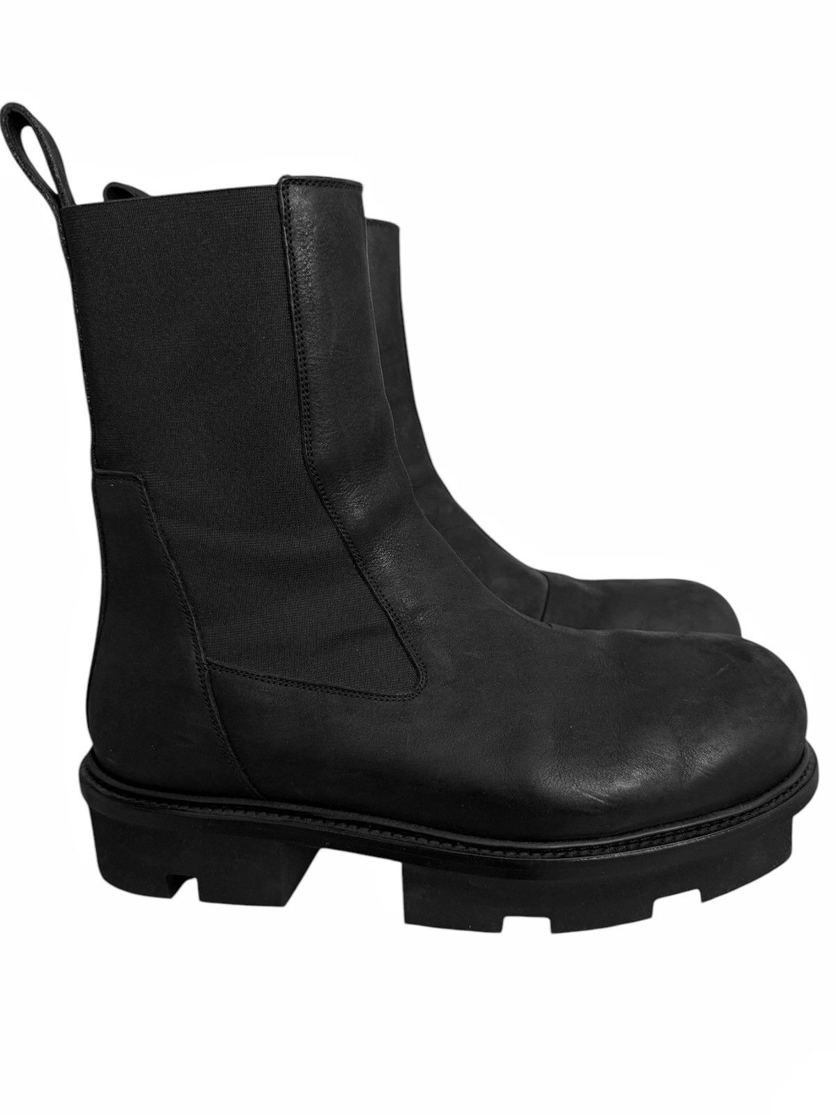 Rick Owens Megatooth Bozo Oiled Leather Boot Size US 9 / EU 42 - 4 Thumbnail