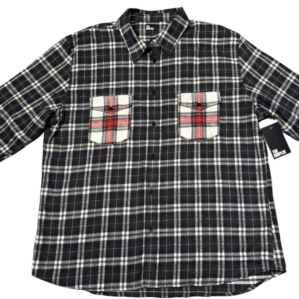 The Kooples NWT New $245 The Kooples Plaid Flap Pocket Cotton Shirt Siz Size US XXL / EU 58 / 5 - 4 Thumbnail