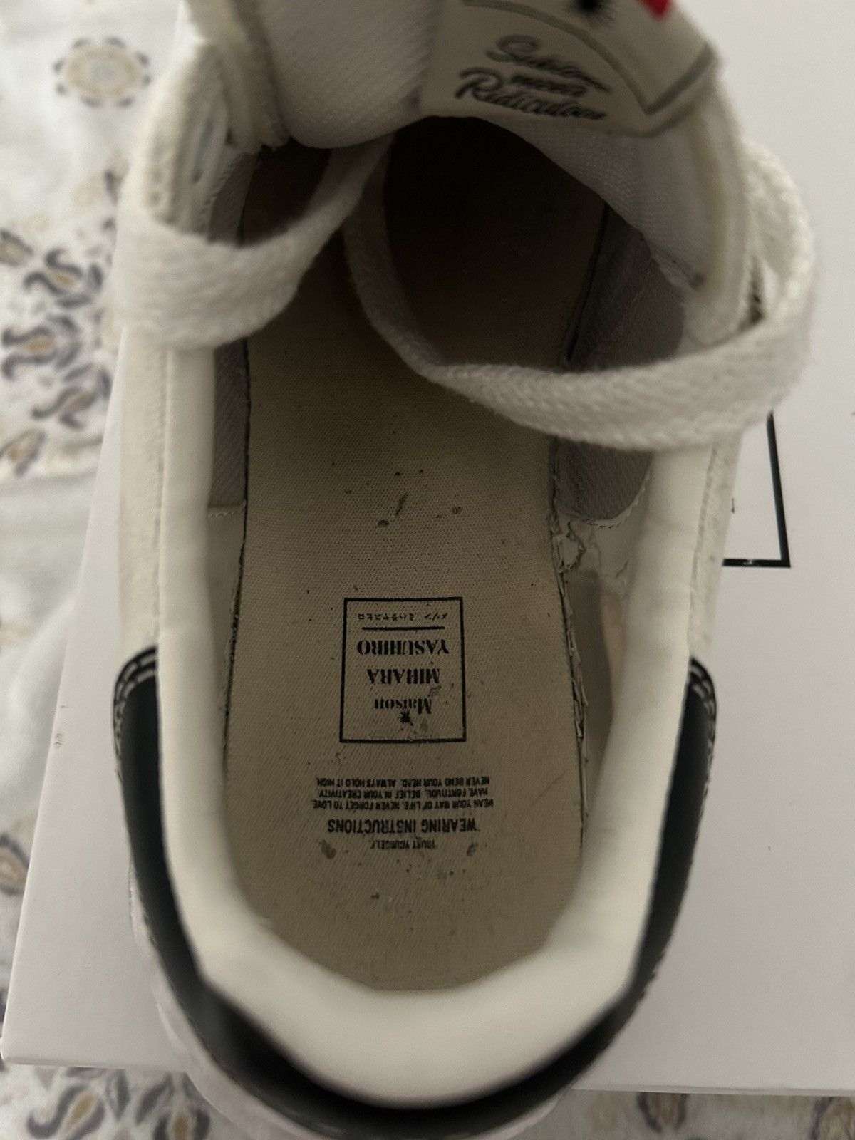 Maison MIHARA YASUHIRO Maison Mihara Yasuhiro OG Sole Canvas Low – White Size US 10 / EU 43 - 9 Thumbnail
