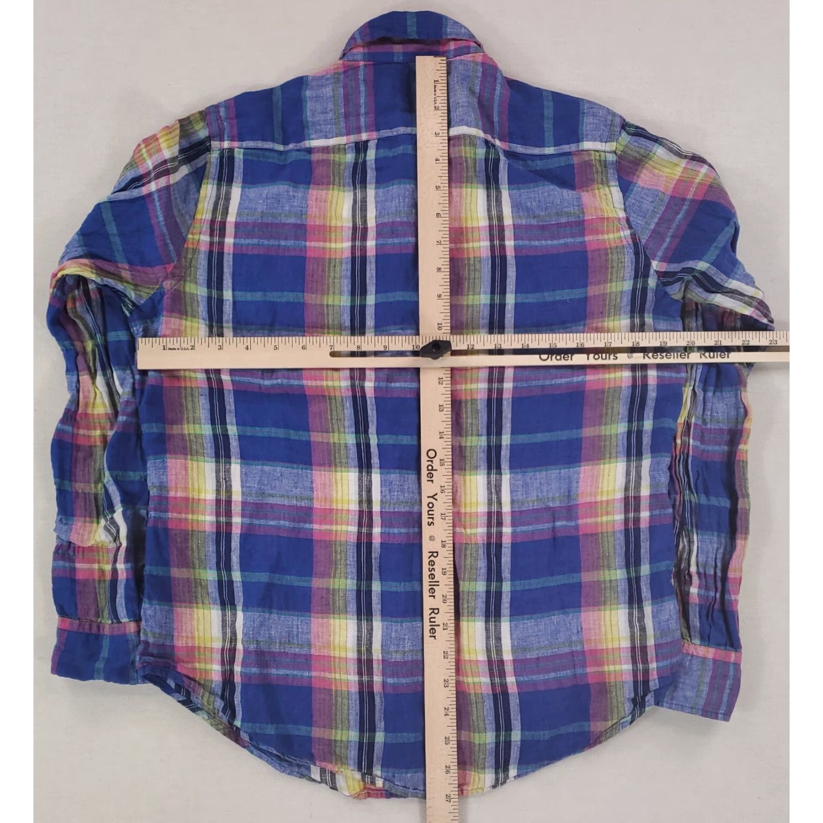 Polo Ralph Lauren Polo Ralph Lauren Plaid Linen Button-Up Shirt Mens L Long Sleeve Multicolor Classic Fit Size US L / EU 52-54 / 3 - 5 Thumbnail