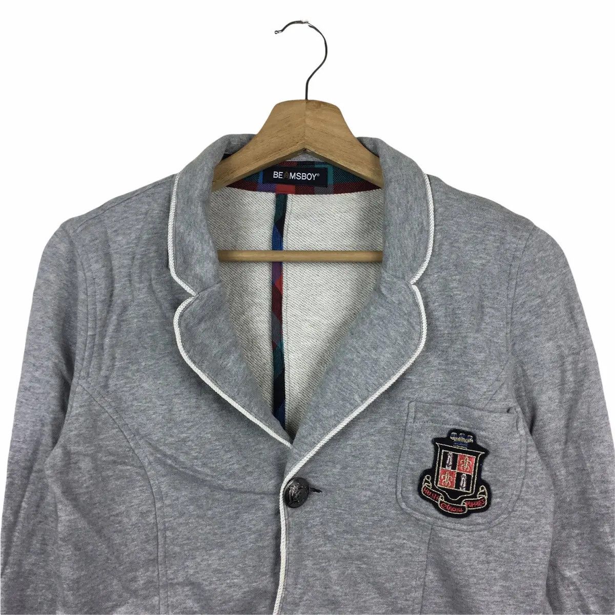 Beams Plus Vtg BEAMS PLUS JAPAN University Cardigan Jacket Sweater Size S / US 4 / IT 40 - 2 Thumbnail