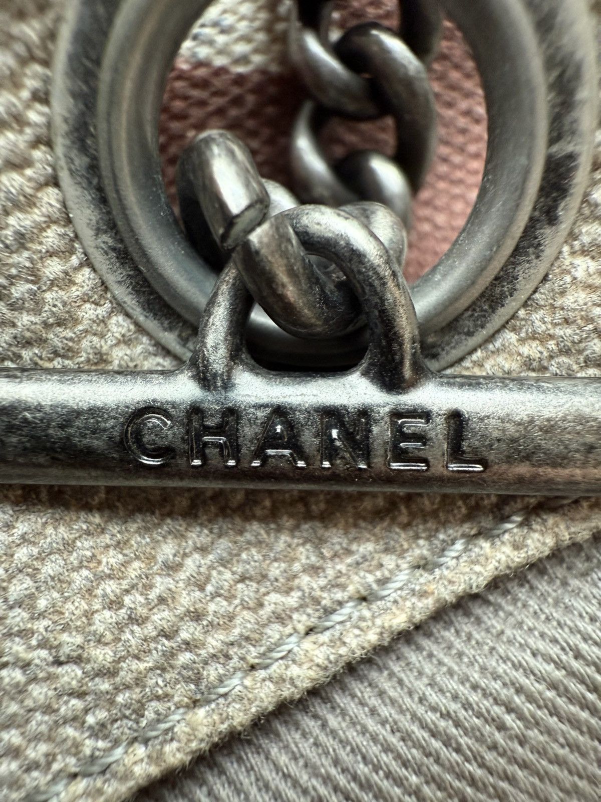 Chanel Chanel 2014 Grey Graffiti Art School Tote Bag Size ONE SIZE - 6 Thumbnail