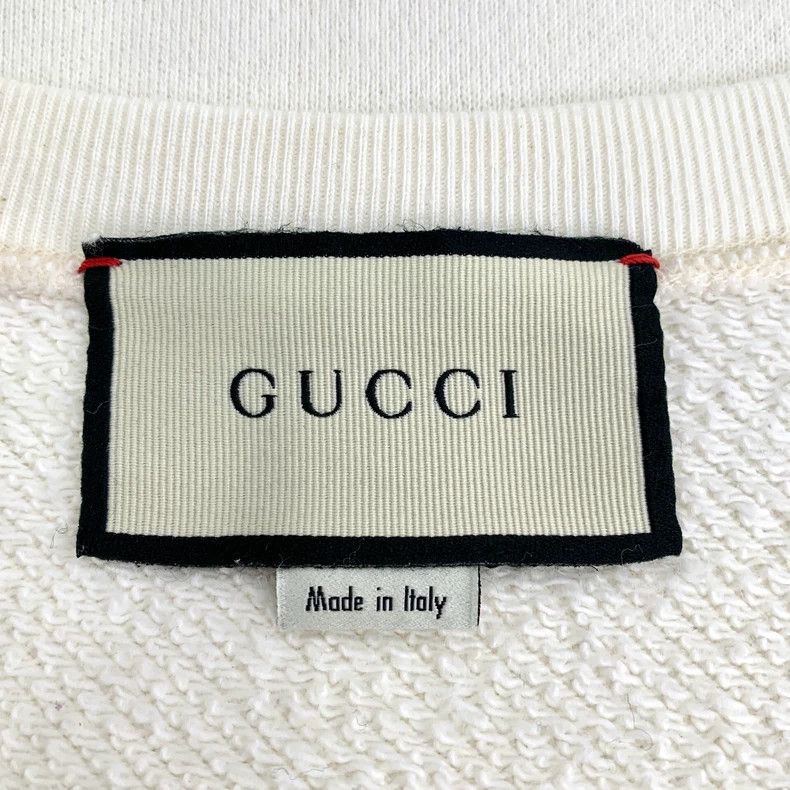 Gucci GucciBeige logo pattern printed cotton round-neck long-slee Size US XS / EU 42 / 0 - 6 Thumbnail