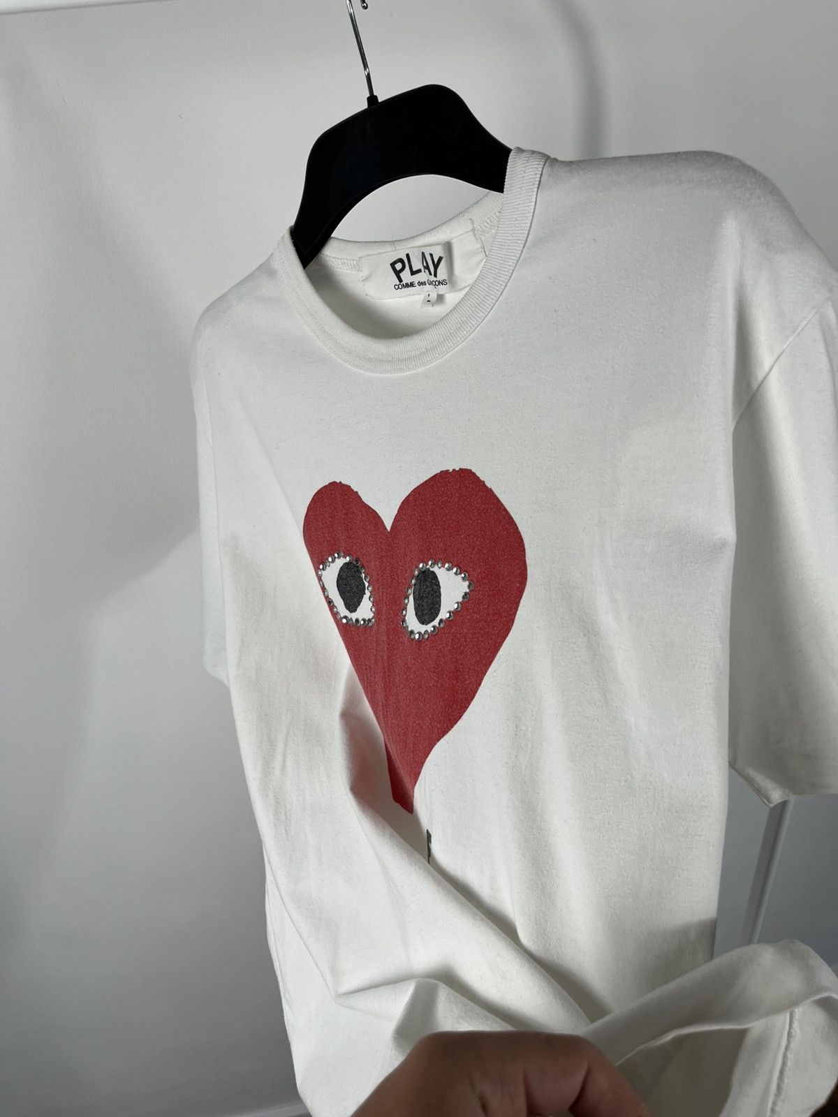 Comme des Garcons Comme des Garcons Play Men’s T-Shirt Red Heart Eyes L Size US L / EU 52-54 / 3 - 10 Thumbnail