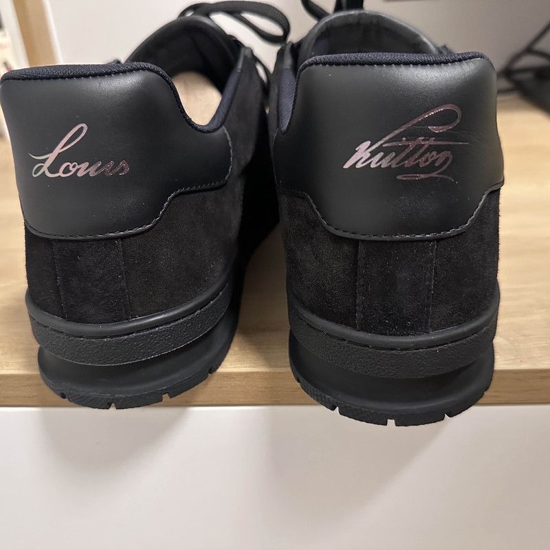 Louis Vuitton Louis Vuitton Trainer Black Suede Sneakers -2508 Size US 8 / EU 41 - 3 Thumbnail