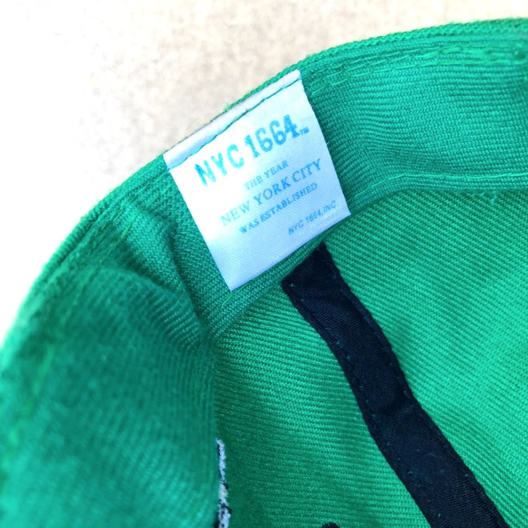 Vintage NYC 1664 THE NEW YORK CITY Snapback Hat Men's Green Adjustable Cap Embroidered Size ONE SIZE - 7 Thumbnail