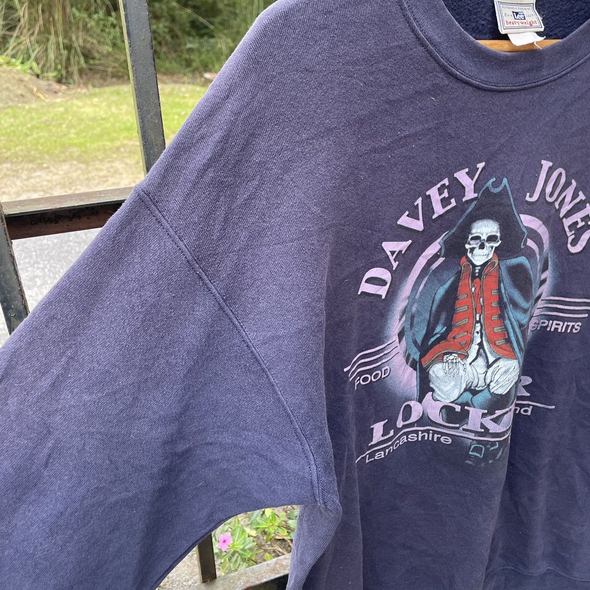 Lee × Vintage 🔥Vintage Lee Davey Jones Locker Skulls Sailor Sweatshirts Size US M / EU 48-50 / 2 - 7 Thumbnail
