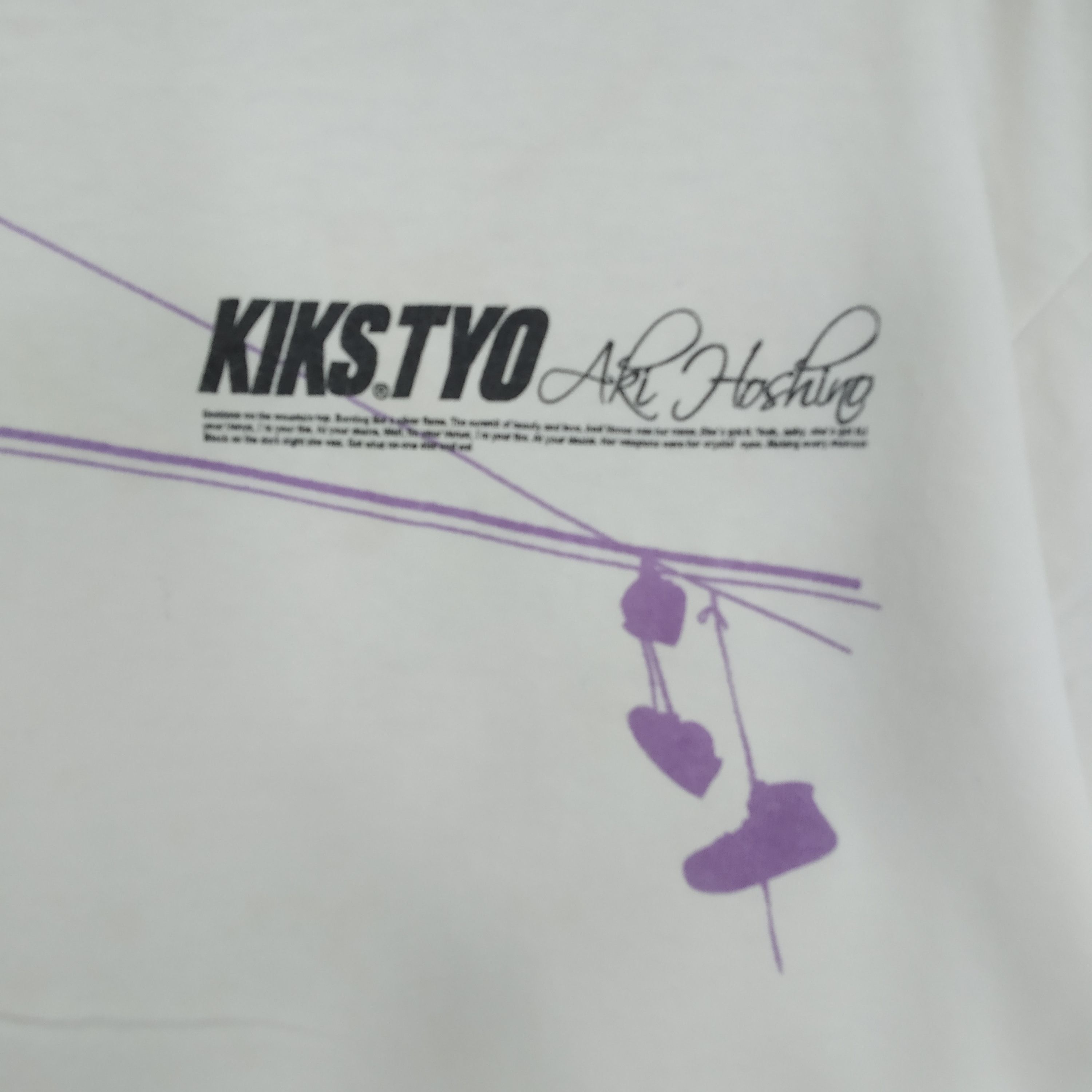 Japanese Brand × KIKS TYO × Vintage Vintage Kiks Tyo Big Printed Aki Hoshino Japanese Idol Tees Size US L / EU 52-54 / 3 - 9 Thumbnail