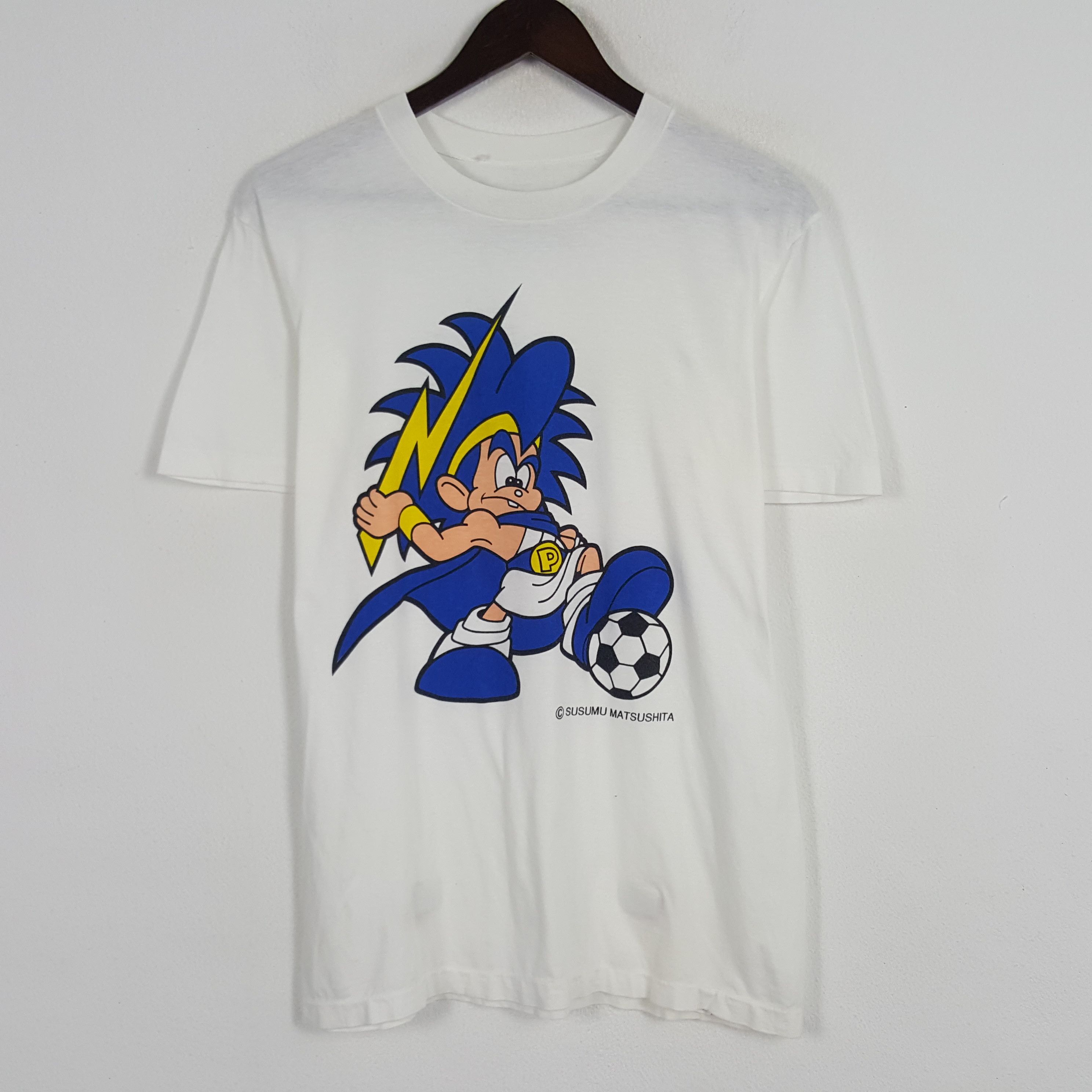 Japanese Brand × Vintage Vintage Panasonic Gamba Osaka Susumu Matsushita Tshirt Size US M / EU 48-50 / 2 - 1 Thumbnail