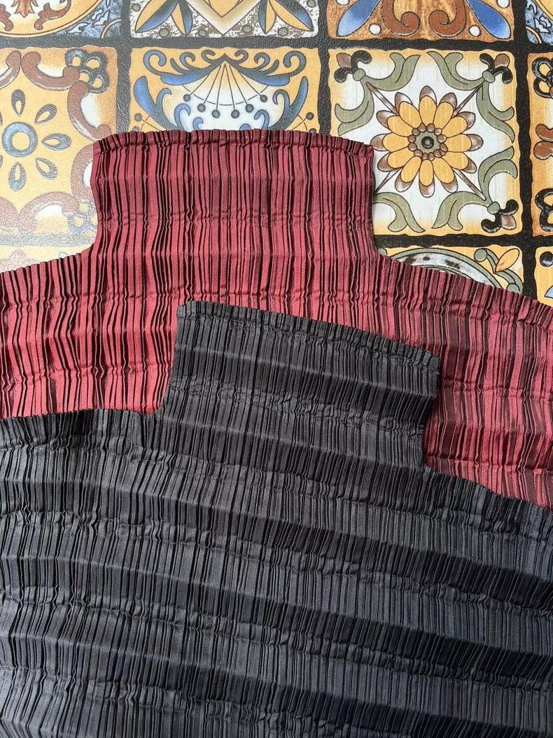 Issey Miyake Issey Miyake size:3 Black main line wavy pleated short-sle Size S / US 4 / IT 40 - 1 Thumbnail