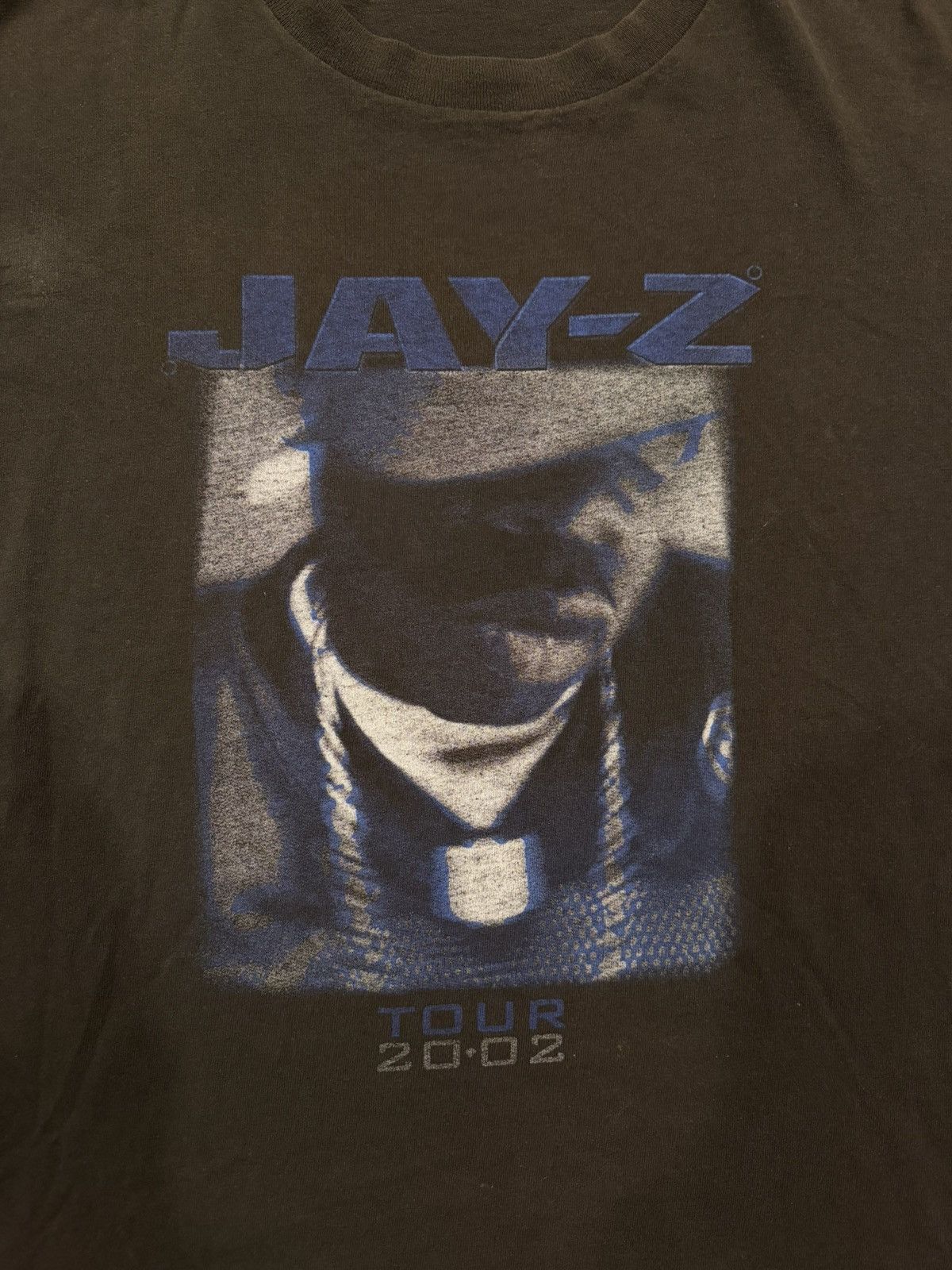 Vintage Vintage Jay Z 2002 Tour Faded Rap Tee Size US XL / EU 56 / 4 - 6 Thumbnail