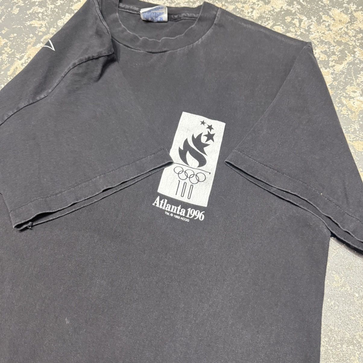USA Olympics Vintage Atlanta Olympics Black 1996 Tshirt Size US L / EU 52-54 / 3 - 6 Thumbnail