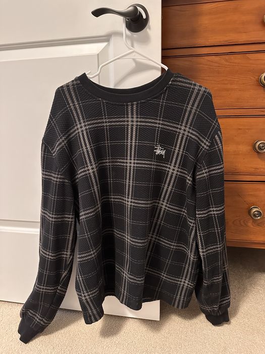 Stussy Stussy Discarded Plaid Waffle Crew | Grailed