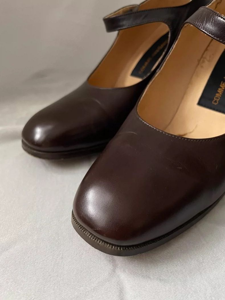 Comme des Garcons Comme des Garçons Medieval women's brown leather high-heele Size US 6 / IT 36 - 3 Thumbnail