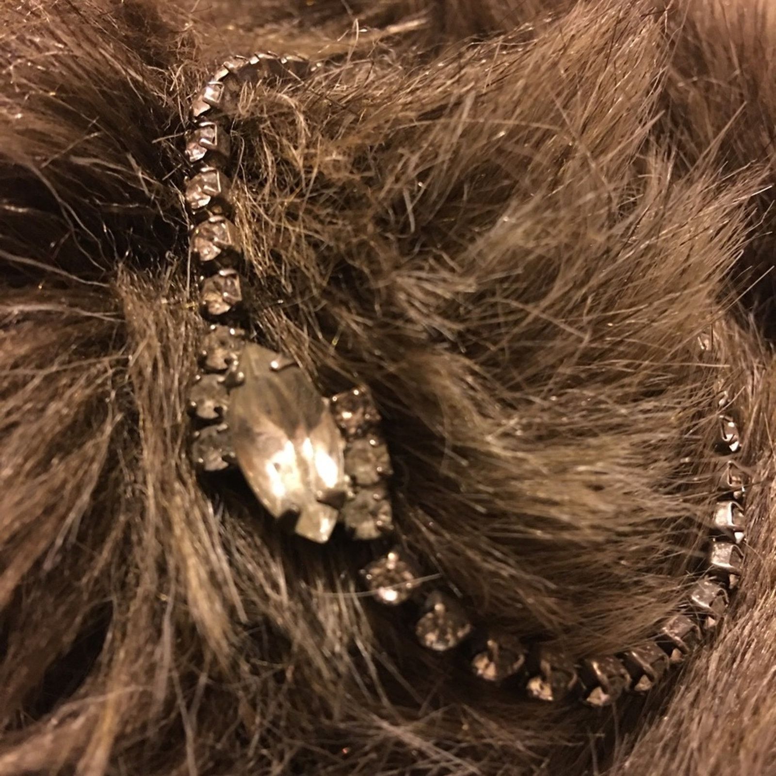 Vintage Vintage faceted rhinestone silver tone bracelet Size ONE SIZE - 2 Thumbnail